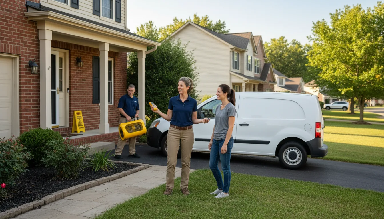 Residential water damage restoration in Panama, NE